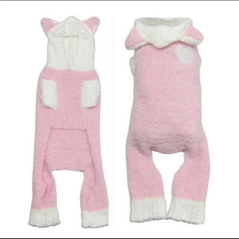 NEW Hip Doggie Pink Bunny Dog Jumper / Pajamas